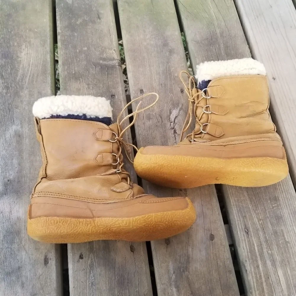 Vintage Sorel Kaufman Chugalug Winter Snow Boots‎ Buff Woman's 6
